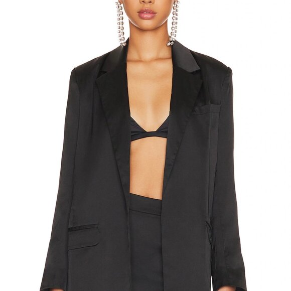 Steve Madden BB Dakota Black Women's Blazer- Size L - Picture 2 of 9